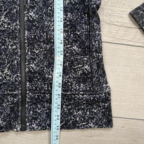 Lululemon Scuba Hoodie Full Zip Floral Print Size 4 Multicolor Rose Fleece Relax - Picture 4 of 8